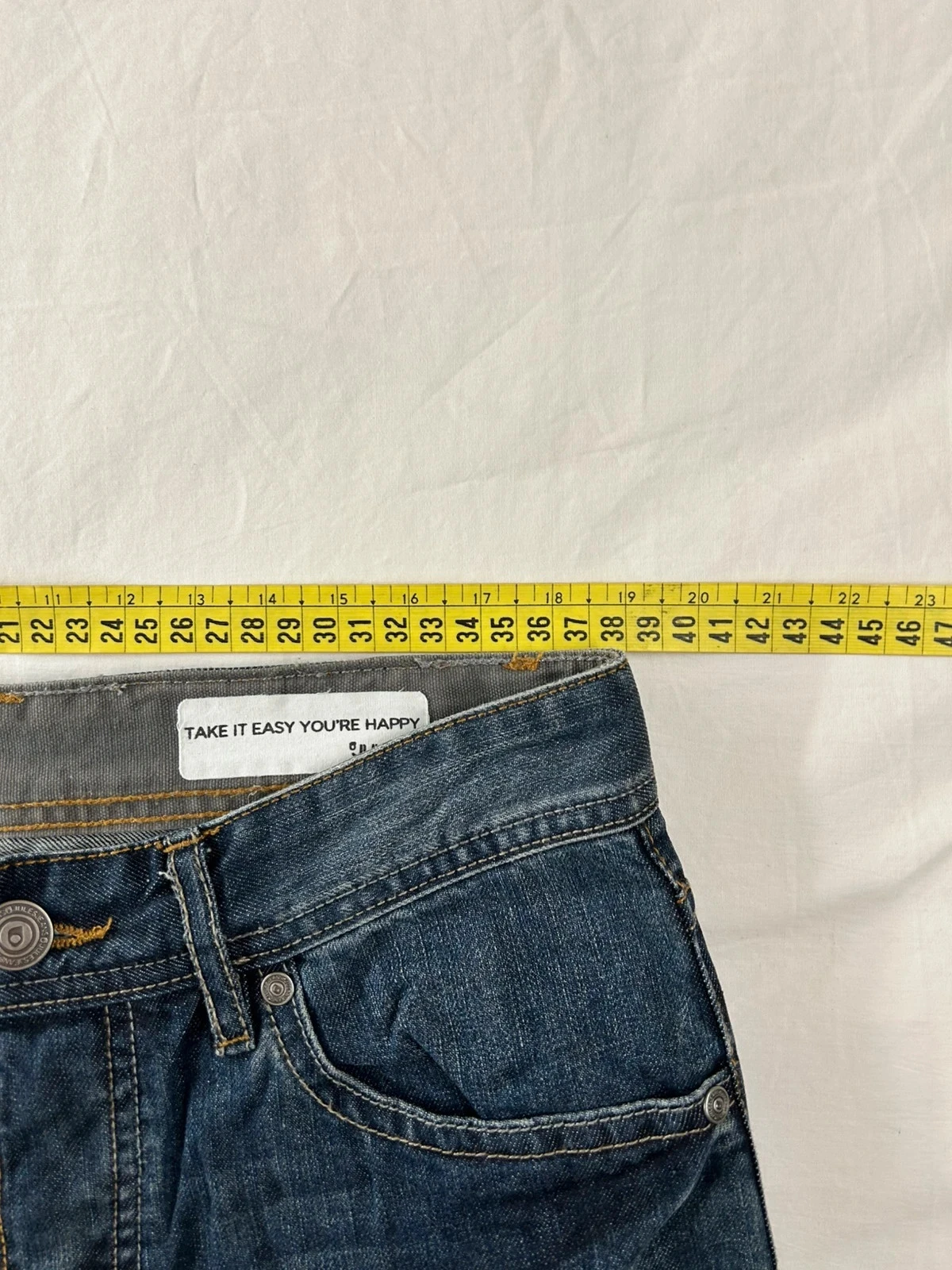 Jules navy blue straight cut jeans w26 l34 – photo 8